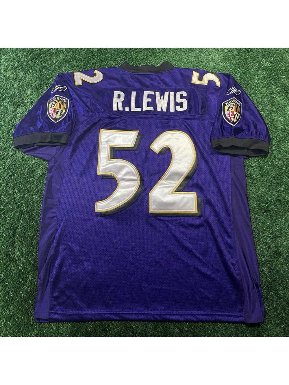 VTG Reebok NFL Authentic Baltimore Ravens Ray Lewis 52 Jersey NWT Size 52